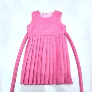 POSH Toddlers Bubblegum Pink Lined Dress- girls size Medium (4/5)